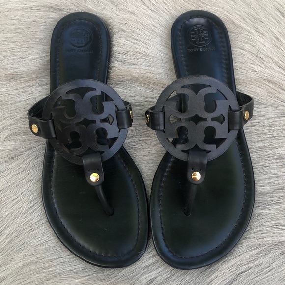 tory burch sandals miller black